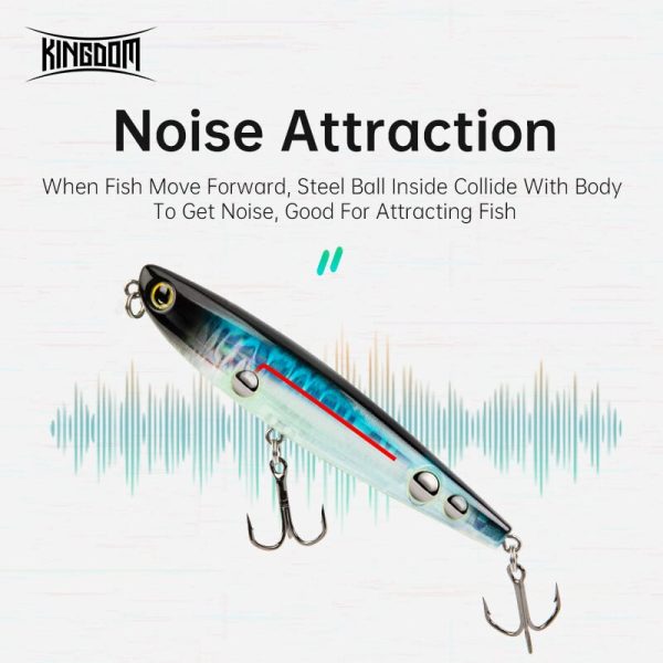 Kingdom Topwater Surface Pencil 60mm 5.6g 90mm 11g - Image 12