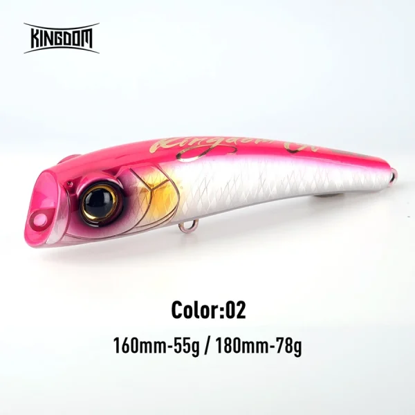 Kingdom Smokebomb 160mm 55g – Topwater WTD & Popper - Image 3