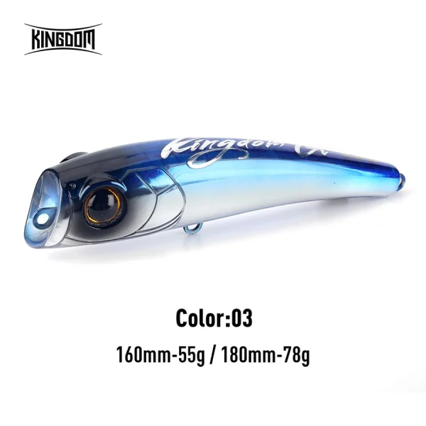 Kingdom Smokebomb 160mm 55g – Topwater WTD & Popper - Image 4