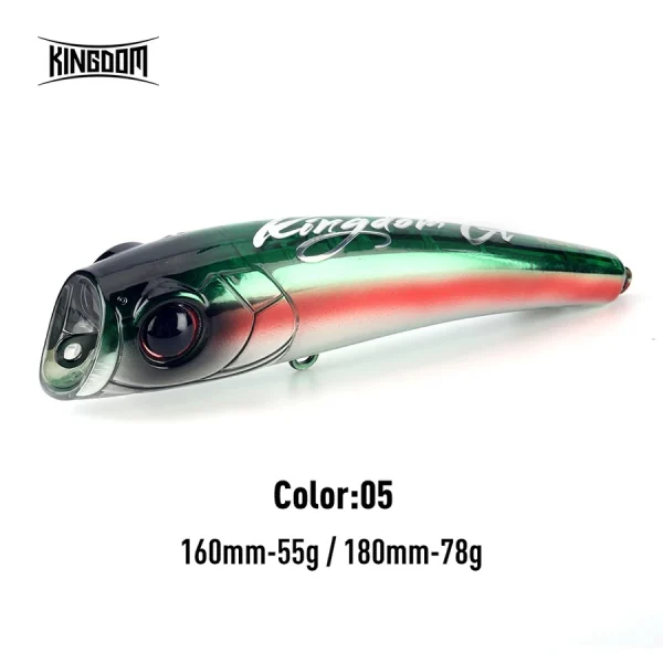 Kingdom Smokebomb 160mm 55g – Topwater WTD & Popper - Image 6
