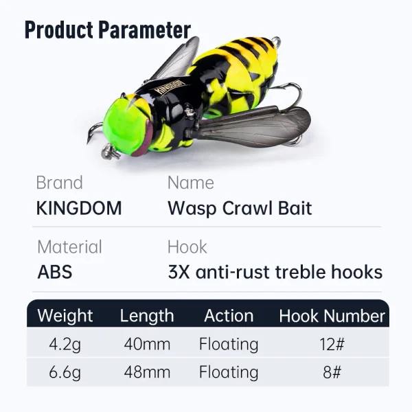 Kingdom Wasp Crawl 40mm/4.2g - Image 11