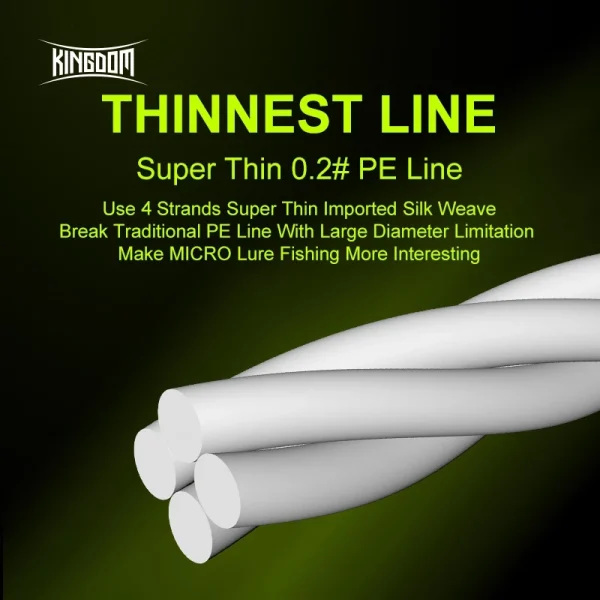 Kingdom Micro Fly 4 Strands Braided Line | Νήμα UL για LRF & Micro Spinning - Image 2
