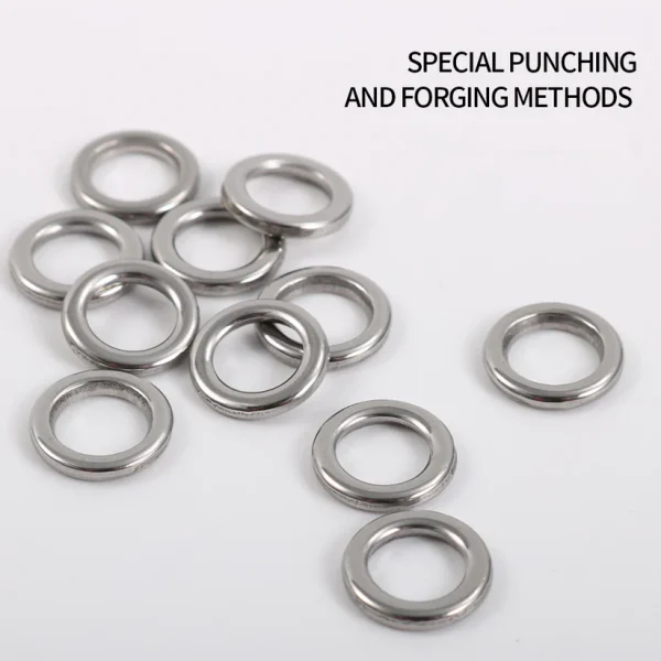 JIGGING PRO Solid Rings – Ανοξείδωτοι κρίκοι σύνδεσης 1–15 τμχ για τεχνητά & παράμαλλα
