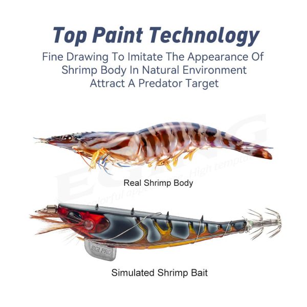Kingdom EGI PRO Shrimper luminous squid jig 100 mm 115 mm με soft foot