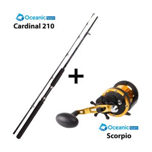 Oceanic Team Combo – Καλάμι Cardinal 2.10 m + Μηχανισμός Scorpio για ψάρεμα από βάρκα