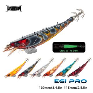 Kingdom EGI PRO Shrimper luminous squid jig 100 mm 115 mm με soft foot