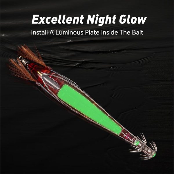 Kingdom EGI PRO Shrimper luminous squid jig 100 mm 115 mm με soft foot