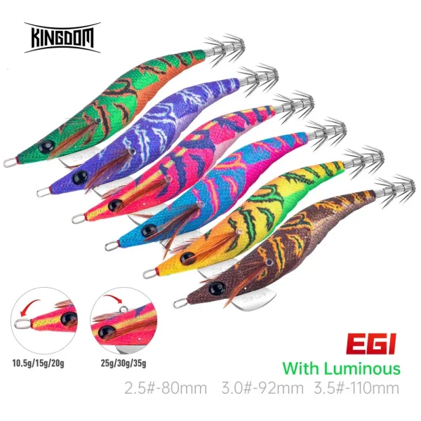 Kingdom Egi Squid Bait καλαμαριέρες luminous sinking 2.5#, 3.0#, 3.5#