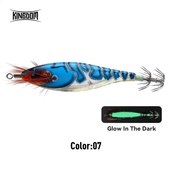 Kingdom SP Egi luminous squid clamp bait σε βάρη 5.8 g, 8.7 g, 10 g