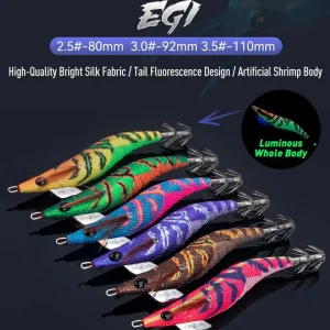 Kingdom Egi Squid Bait καλαμαριέρες luminous sinking 2.5#, 3.0#, 3.5#