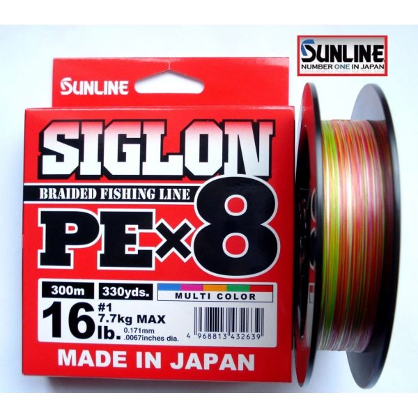 Sunline Siglon X8 300 m Multicolor – Νήμα οκτώ κλώνων για jigging