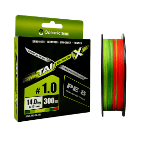 Oceanic Team TAI Advanced X PEx8 300 m Multicolor – Νήμα ψαρέματος x8 με Nano-Polymer Coating