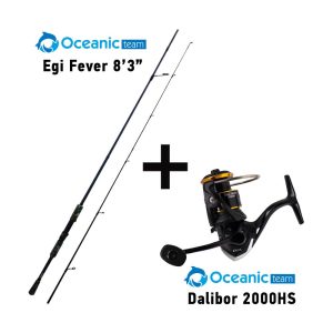 Combo Eging Oceanic Team Egi Fever 8’3” + Dalibor 2000HS – Σετ για καλαμαροψάρεμα