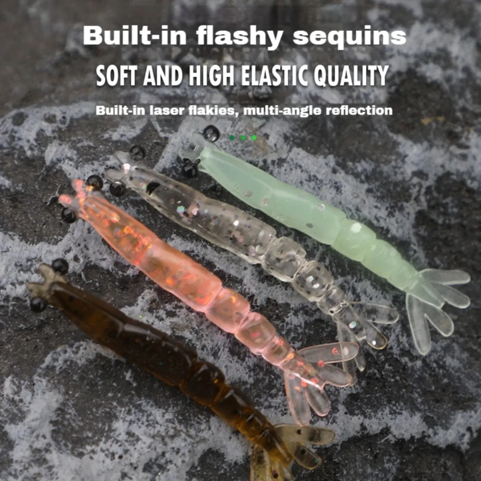 Fishing Area CARIS soft shrimp τεχνητή γαρίδα LRF 4cm