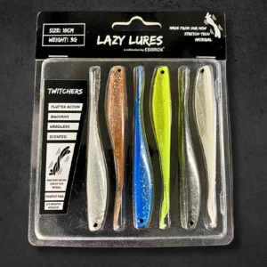 Lazy Lures Twitchers set 6 σιλικόνες Y fork tail τεχνητό