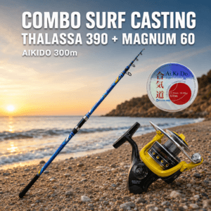 Combo Surf Casting Oceanic Team Thalassa 390 με Sensei Magnum 60 και πετονιά Oceanic Aikido 300m