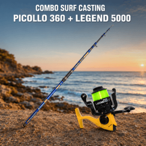 Combo Surf Casting Oceanic Team Piccollo 360 με μηχανισμό Sensei Legend 5000