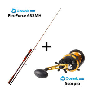 Combo Boat Oceanic Team Fireforce 632MH με μηχανισμό Oceanic Team Scorpio για ψάρεμα από σκάφος